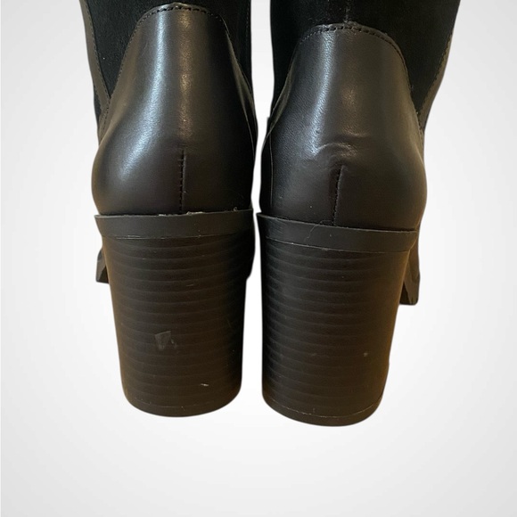 Giani Bernini | GB Kaidyn Black Genuine Leather & Suede Knee High Boots NWOB 7.5 - Picture 9 of 12